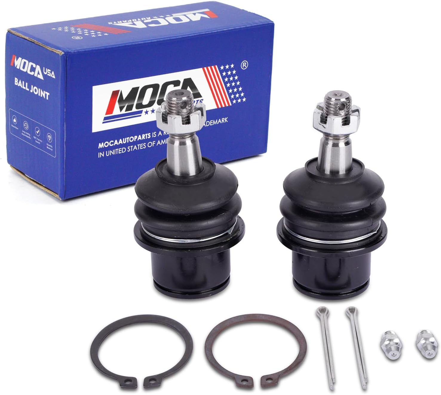 MOCA 2PCS K80996 Front Lower Rearward Ball Joint Fit 2006-2022 for Dodge Charger 5.7L, 2009-2022 Challenger 5.7L, 2011-2022 Challenger 3.6L 6.4L, 2005-2022 for Chrysler 300 5.7L, 2011-2022 300 3.6L