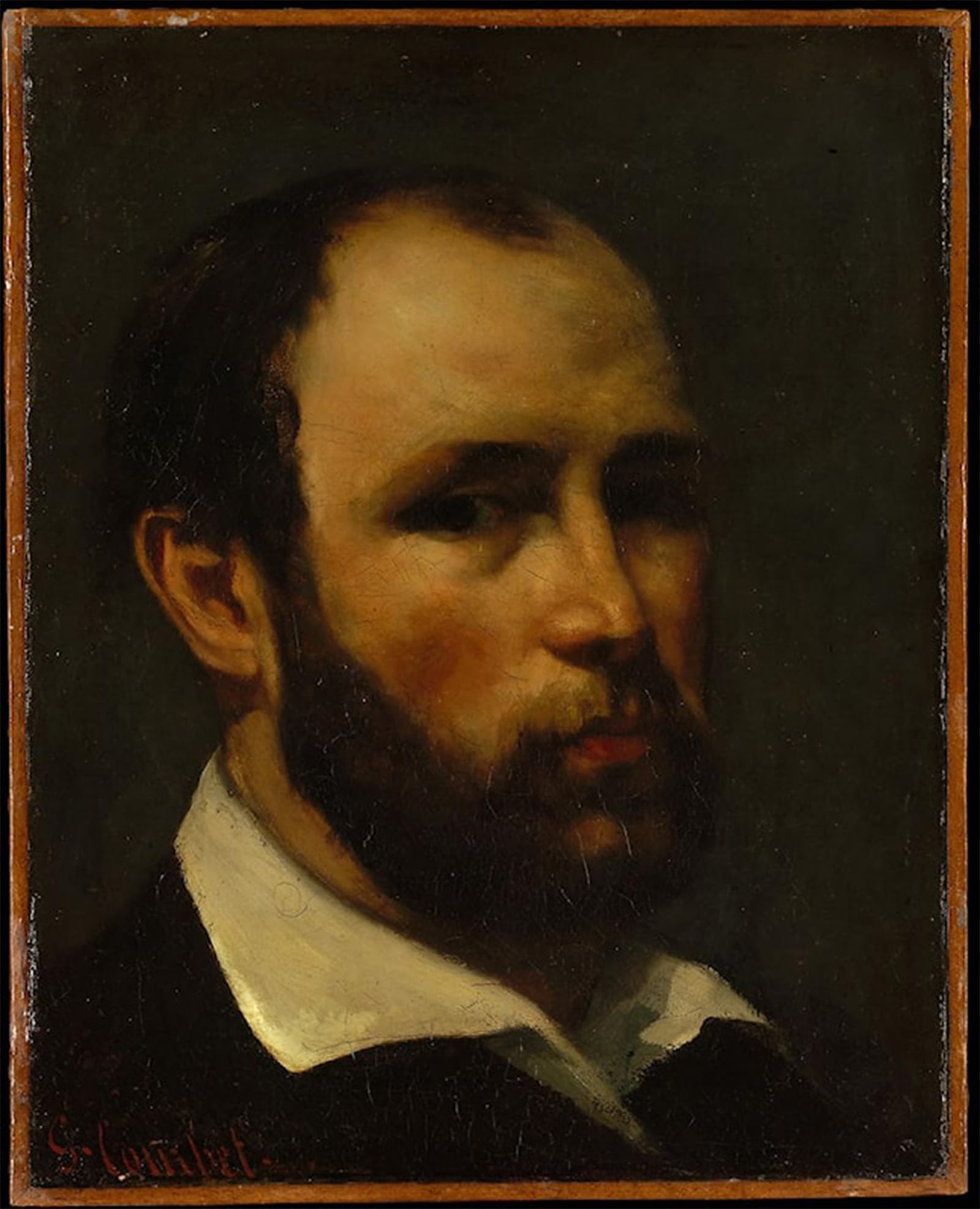 ARTXLXXBN Famous Painting Art Wall Decor Abstract Art Picture Portrait of a Man by Gustave Courbet Animal Pictures for Home Decor 60x90cm