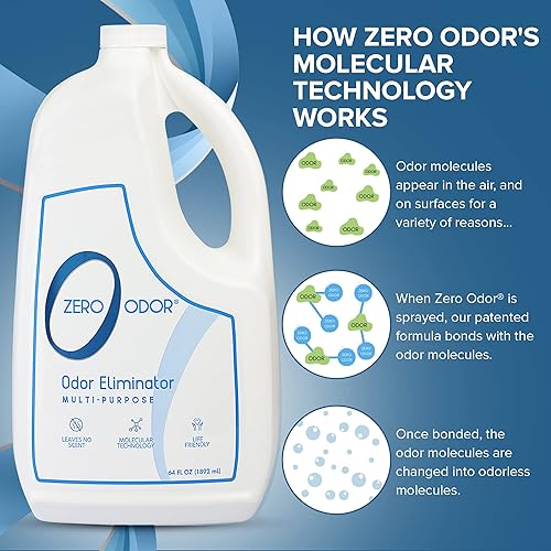 Miniatura 57 de Zero Odor Eliminador de olores multiusos - Olor de aire y superficie - Tecnología patentada para baño, cocina, tela, armario, huele muy bien