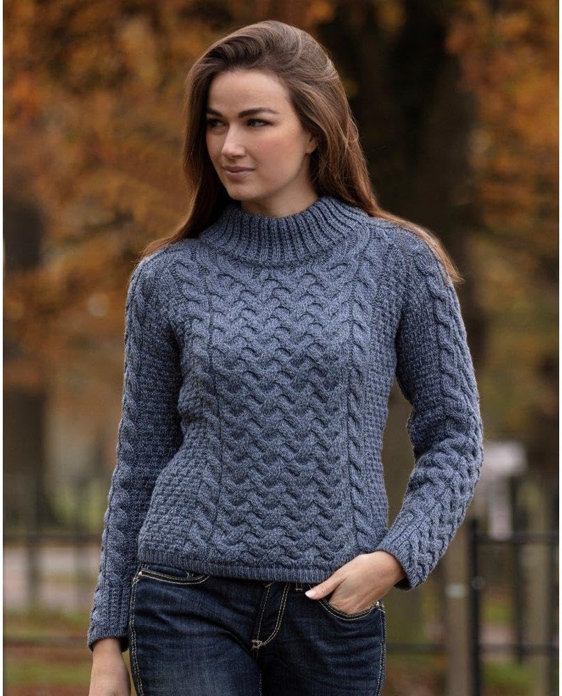 Jersey Canale Mujer Jersey De Lana Merino Para Mujer Punto Arán