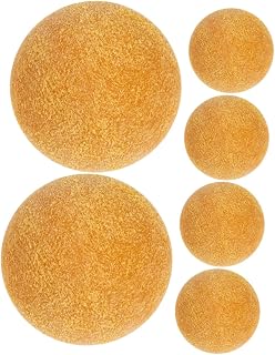 6 Piezas Bolas de Repuesto para Futbolín de Mesa Plástico Estable Compatibles Mayoría de Futbolines Estándar Accesorios para Fútbol de Mesa Color Amarillo Mate