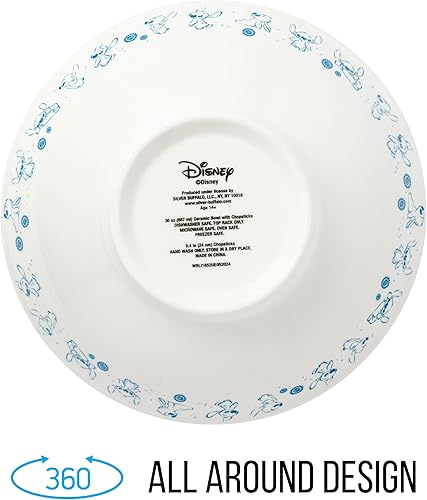 Miniatura 150 de Silver Buffalo - Cuenco con palillos para arroz, fideos o ramen, de cerámica, modelo Hogwarts Railways con escudo, de Harry Potter, apto