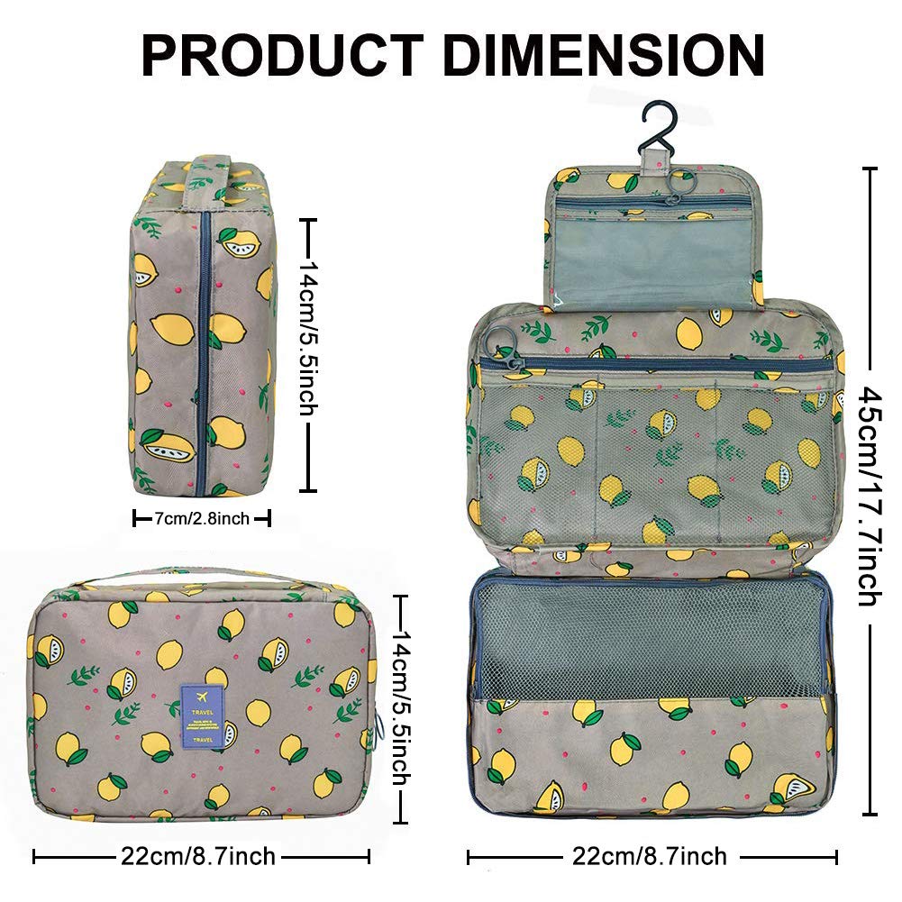 Image secondaire de YumSur Trousse de Toilette Suspendue pour Voyage - Idéale pour Femmes et Enfants