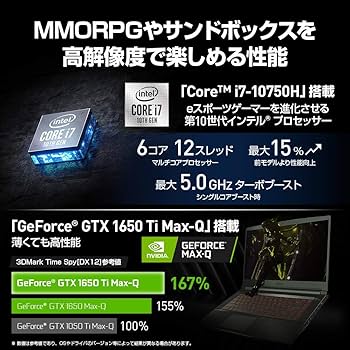 Amazon.co.jp: 【第10世代CPU搭載・軽量】MSIゲーミングノートPC