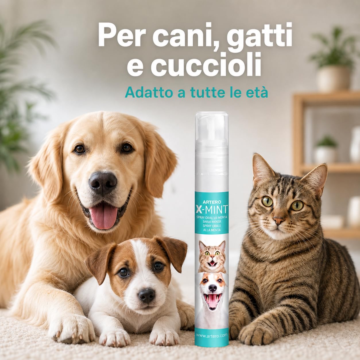 ARTERO X-Mint Spray per l'Alito Cane Gatto Igiene Orale