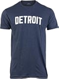 Detroit | Classic Retro City Grey Blue Red Black Detroiter 313 Cool Michigan Men Women T-Shirt
