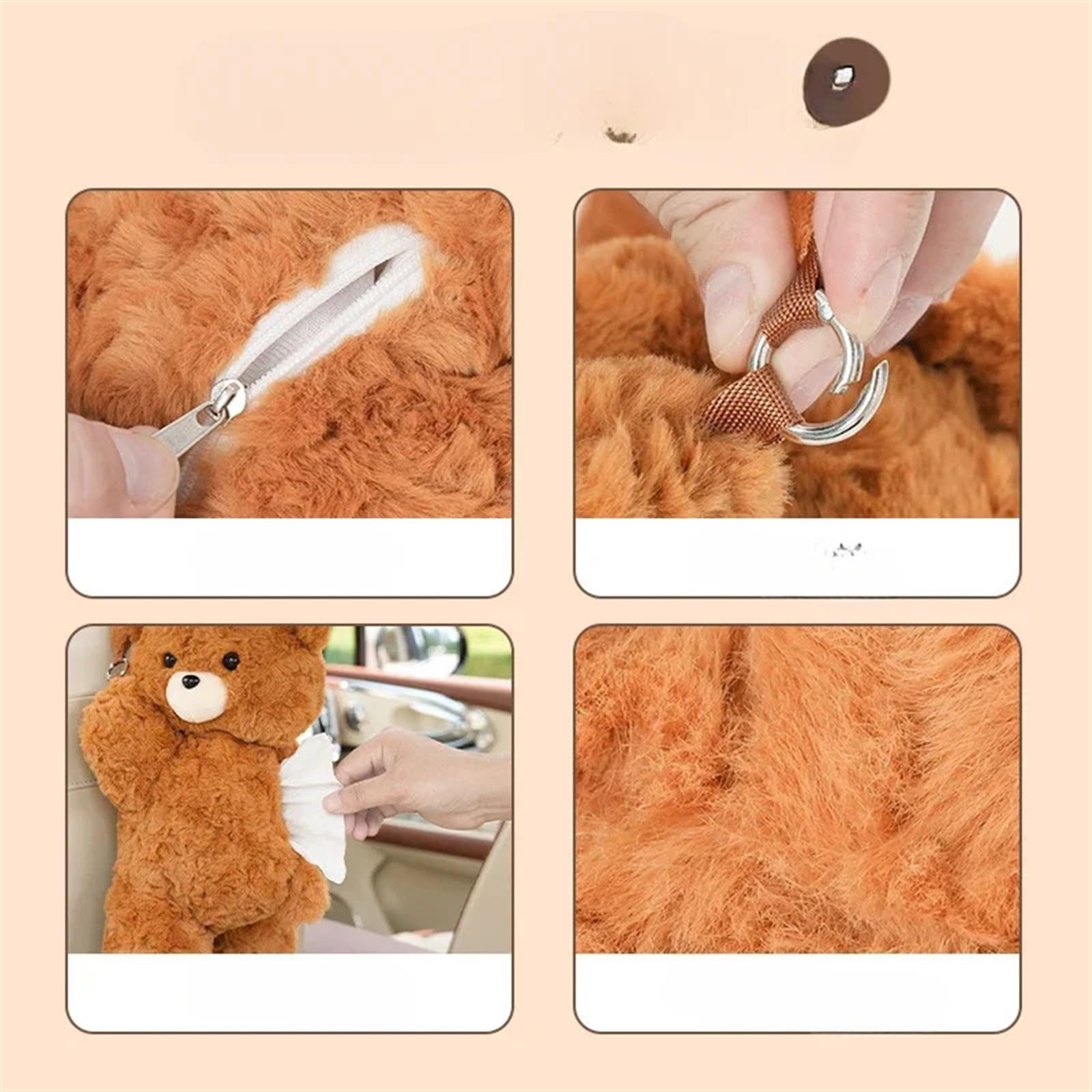 Chat Noir  Boîte à Mouchoirs En Peluche Douce Et Mignonne Voitureelle Motiivi Elain Corgi Huvittav~p191676633