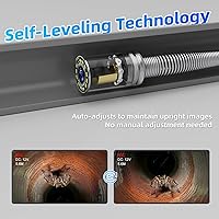 Vista 5 de Sanyipace Cámara de Alcantarillado con Localizador de Tuberías, Cable de 7mm/0.28pulgadas, 512Hz, Pantalla IPS de 10.1", Tarjeta de 32GB, Cámara