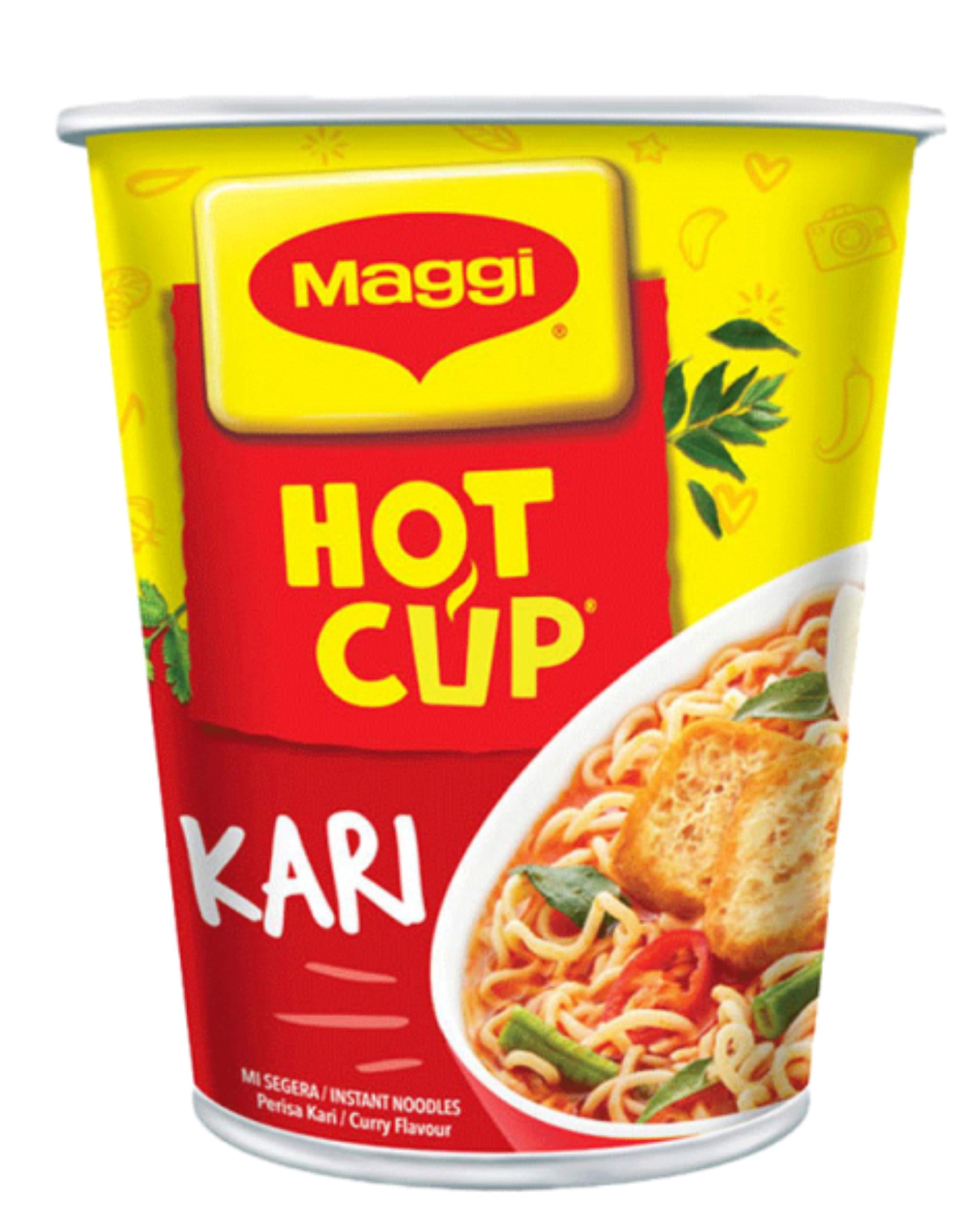 Maggi Hot Cup KARI [ Curry Flavor ] Cup Noodles 58g (Imported), The Product of Malaysia (B0DFGS129W) Amazon Price History, Amazon Price Tracker