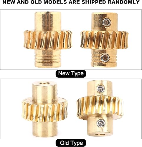 Miniatura 7 de Kit de engranajes sin fin de transmisión, eje de metal de bronce de alta torsión 201, reemplazo de engranaje sin fin para 41, piezas de robot