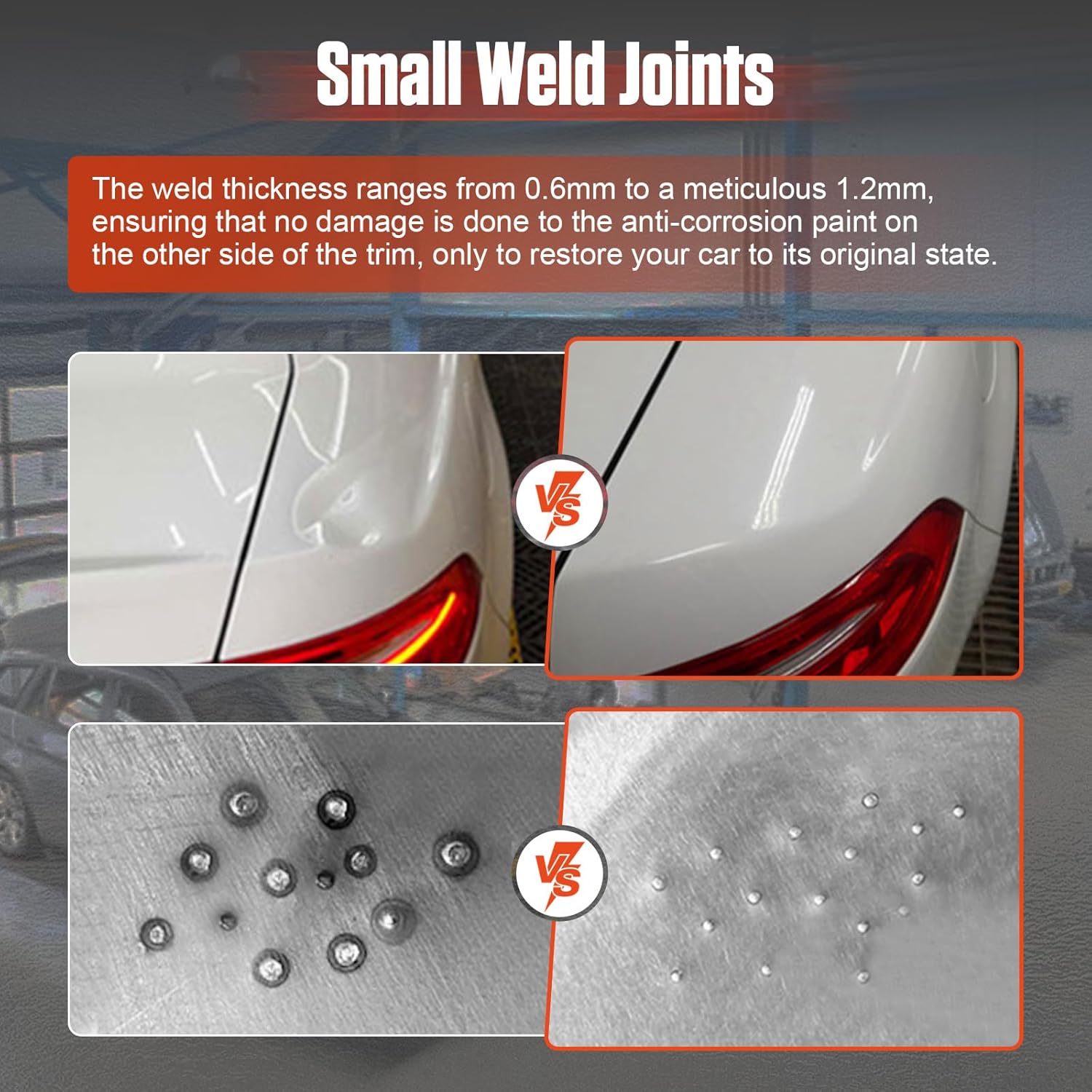 PLAYOCCAR 220V Car Body Welder 1800W Dent Spot Welder with 16 Attachments & 6 Welding Modes, Dent Removal Tool, Hood & Door Repair Tool Kit (1800, Watts)