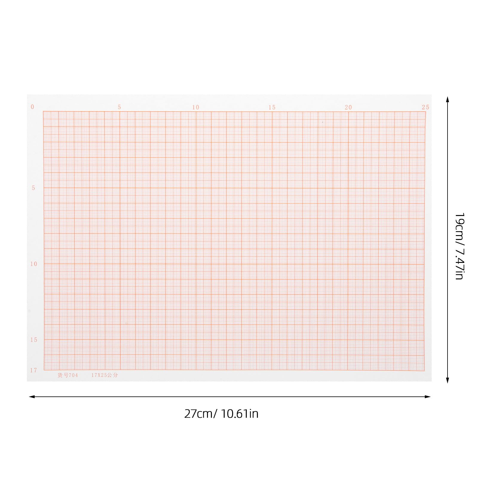 Zerodeko 100 Blatt Millimeterpapier für Schüler zum Malen und Zeichnen mit Präzisen Maßen und Rosa Papier für Architektur und Mathematik