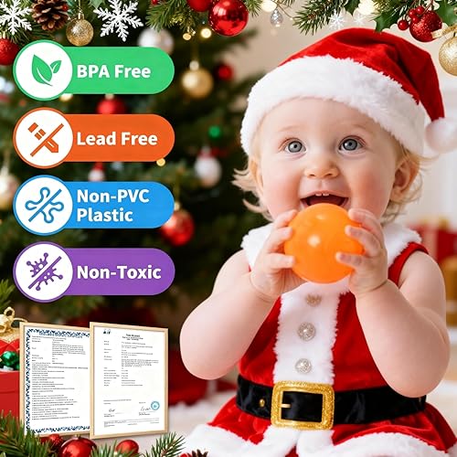 Miniatura 2 de Ball Pit Balls for Toddlers 50 100 200 Colorful Non-Toxic Balls with BPA-Free, Phthalate-Free, Crush-Resistant Polyethylene Plastic, 2.2 Inches,