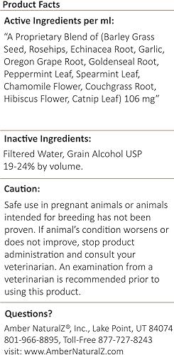 Miniatura 7 de Amber NaturalZ Kitty-DT - Suplemento de hierbas de rescate digestivo para gatos | Apoya la función digestiva normal y trastornos gástricos