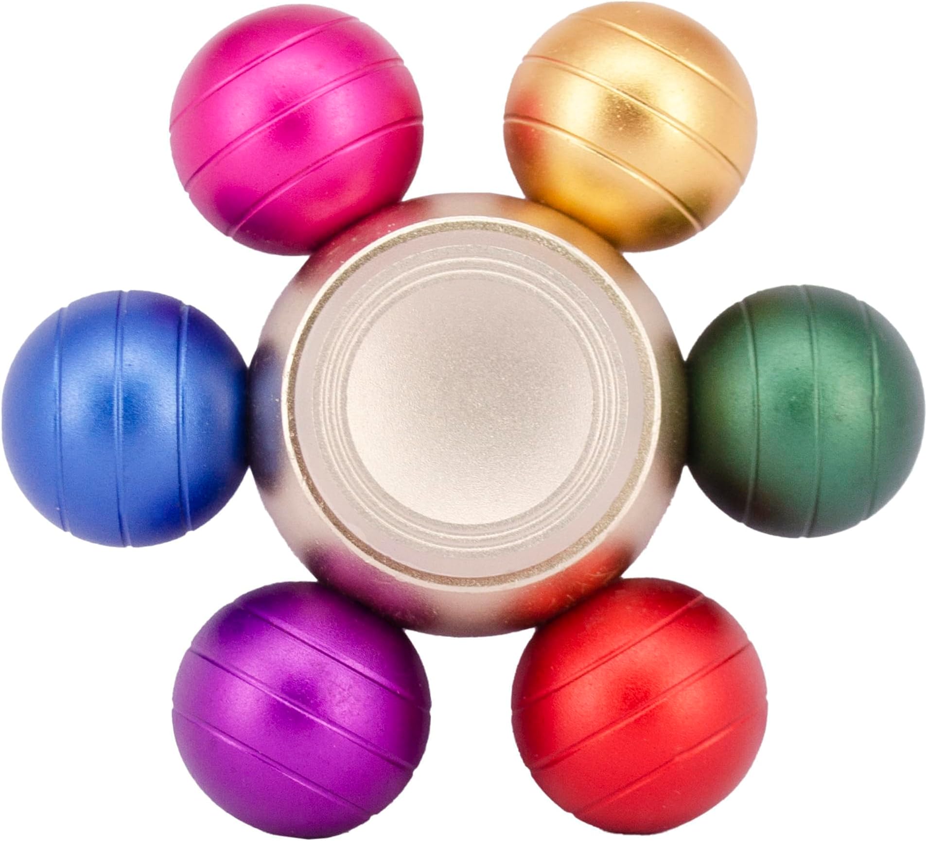 Premsons® Hand Spinner Desk Toy - High Speed Smooth Finger Spin Sensory Fidget Stress Relief Game Play for Kids & Adults - Birthday Party Gift - Metal - Multicolour Dragon Balls