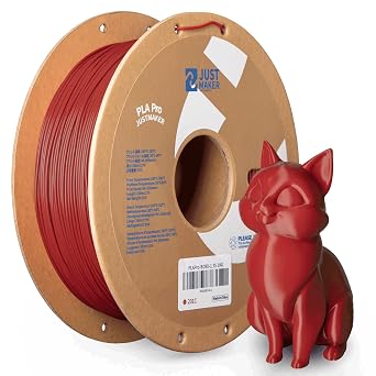 PLA Pro PLA+ 3D Yaz c  Filamenti, Y kseltme Karton Makaras ,  o u 3D Yaz c yla Bask ,0,03 mm, 1,75 mm, 1 kg,  arap K rm z s