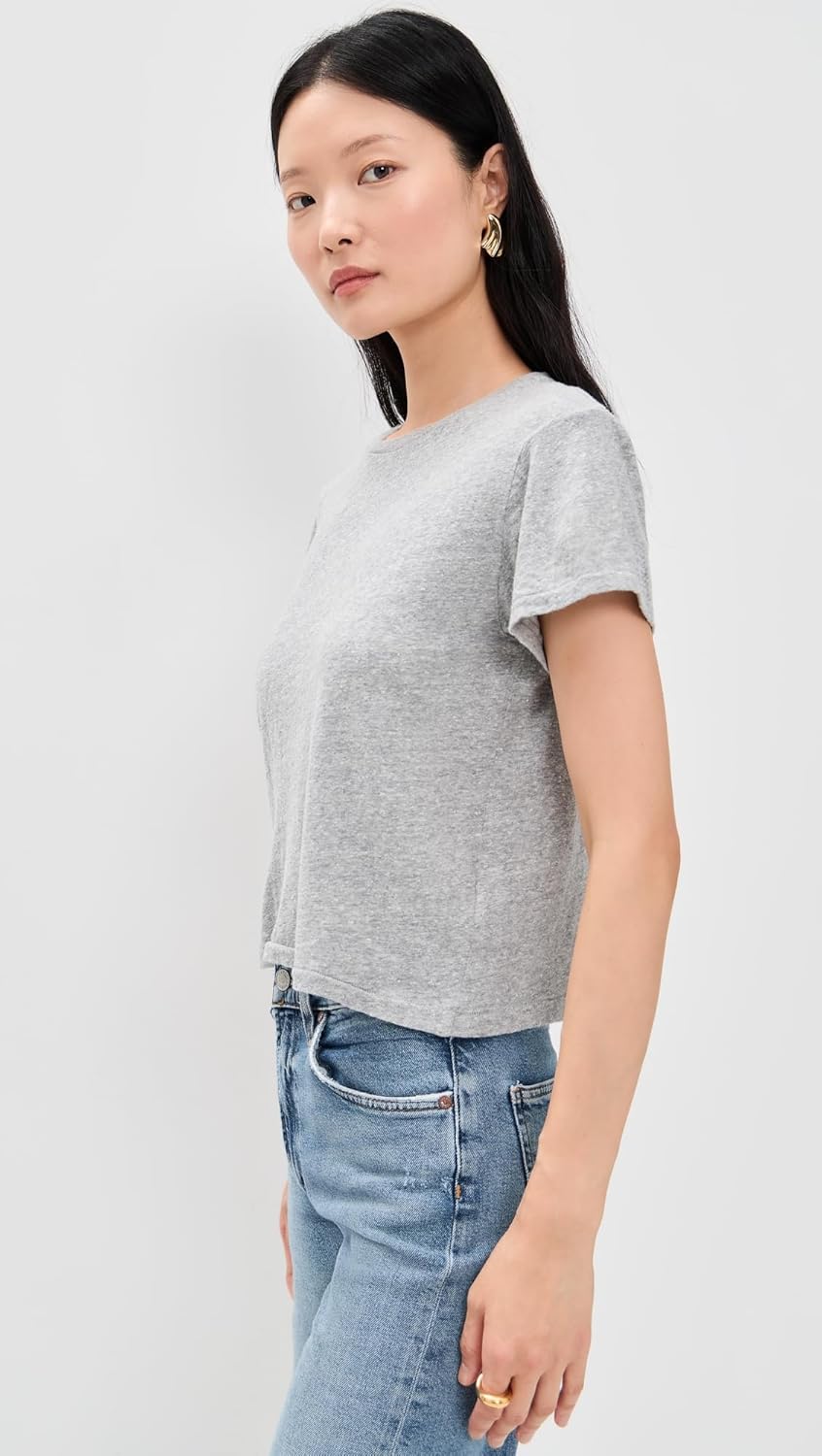 perfectwhitetee Women's Lisa Recycled Cotton Slim T-Shirt - Image 3