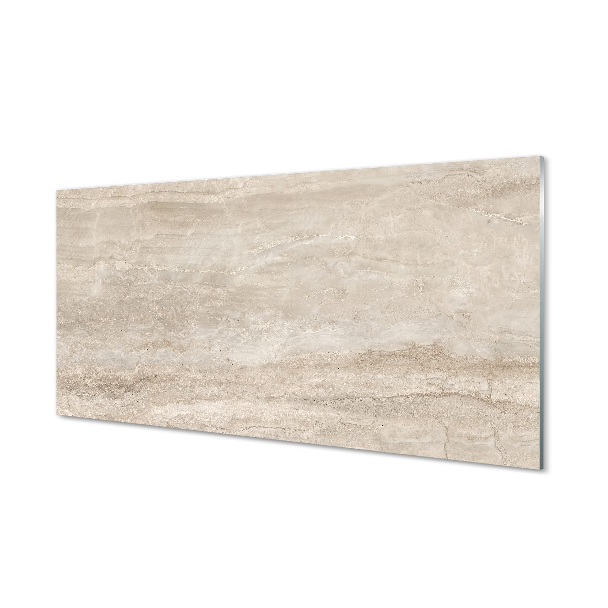 Dosseret en verre trempé 120x60cm anti-taches pour rénover un mur en béton de marbre