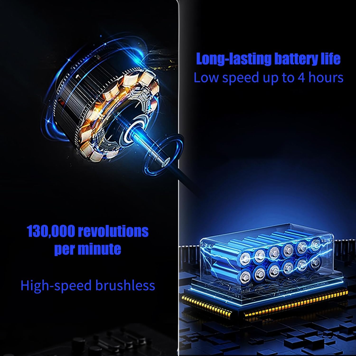 1500w Thermal Blower, Windshield, Antifreeze Blower 3 Gear Adjustable Turbo Blowers, for Patio Cleaning, Lawn Care and Car Dust Removal (A#)