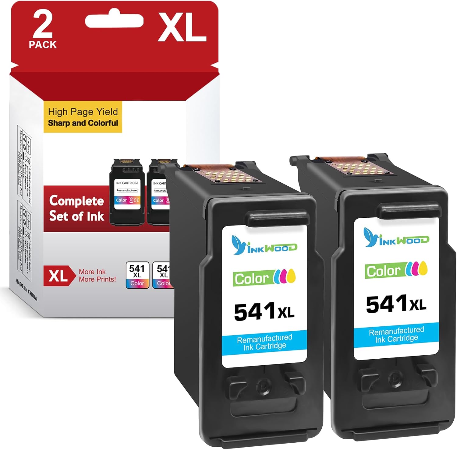 CL541XL Remanufactured Printer Ink Cartridge Replacement for Canon 541