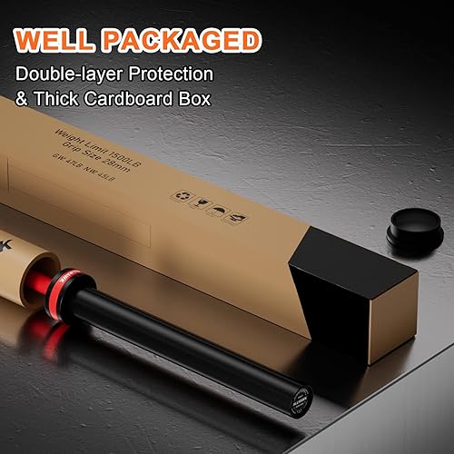 Miniatura 7 de Barra olímpica de 7 pies para levantamiento de pesas, levantamiento de potencia, barra de 45 libras, capacidad de 700 libras1500 libras, barra de