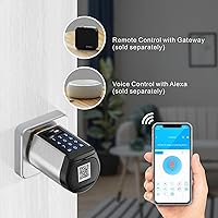 Vista 8 de WELOCK Cerradura Inteligente WiFi para Puerta, Perilla de Entrada sin Llave 5 en 1 con Seguridad de Bloqueo Automático, Control de Aplicación