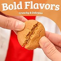 Vista 9 de Mi-Del Galletas de chocolate crujientes, con certificación sin OMG, 0.00 oz de grasa trans, galletas saludables (paquete de 8)