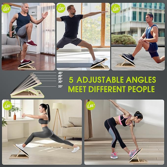 Tabla Inclinada Portátil para Estiramiento de Pantorrillas, 350 Lbs miniatura 2