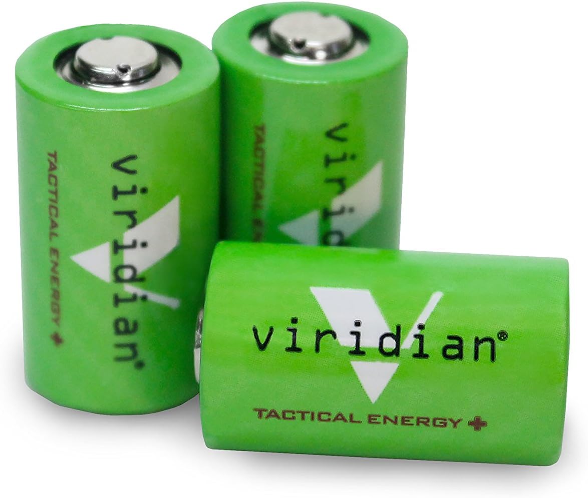 Viridian CR2 Tactical Energy Plus Lithium Batteries, 3 Volt (Retail Pack of 3)