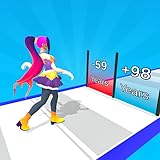 Fashion Outfit Evolution Runner Makeover Honey Twerk Rush 3D - Change your Fashion Design Run through the Ages Fashion History Race Running Game