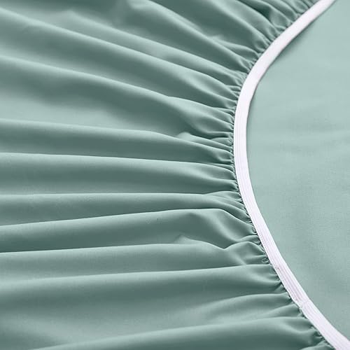 Miniatura 6 de Horbaunal Sábanas de bolsillo extra profundo, se adapta a colchones de 18 a 24 pulgadas de profundidad, juego de sábanas de microfibra de 6 piezas