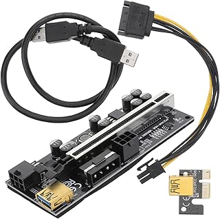 1 Zestaw Płyta adaptera Adapter do kopania kryptowalut Zestaw adapterów PCI-E karta adaptera gpu riser kabel przedłużający gpu pci riser PCI-E 1x do 16x riser karta graficzna abs