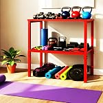 Dumbbell réglable & Le stand Kettlebell Canada, 500/600/800LB Rack de rangement soudé en acier résistant pour garage à domicile, Max 6-Part Montage facile, résistant à la rouille.