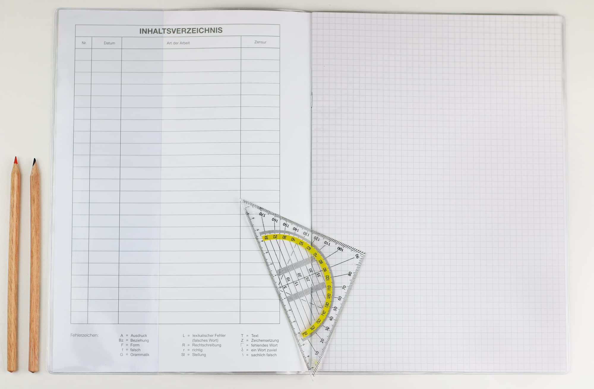 OLGS Hefthüllen DIN A4 starke PVC Folie transparent aus Kunststoff | Buchhüllen für Schulbücher und Schulhefte | Heft Hüllen Heftumschläge farblos abwischbar (Blanko 10)