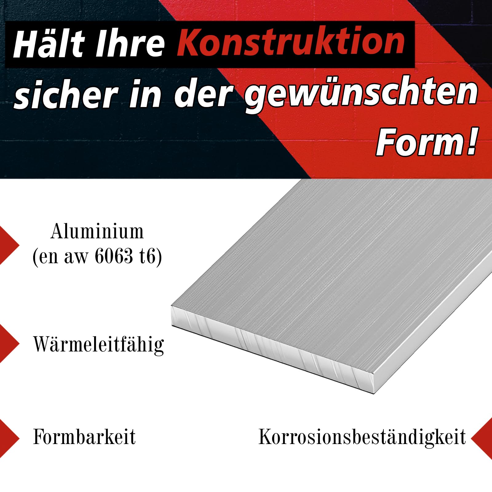 PRIOstahl Flachprofil Aus Aluminium EN AW-6060 – 30x3 Mm, 2000 Mm Länge, Schweißbar, Für Innen & Außen