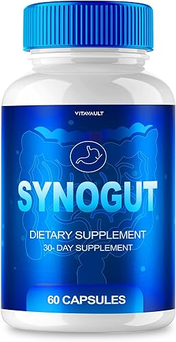 Synogut - Soporte para la salud digestiva (1 unidad), 60 cápsulas, mejora tu salud intestinal y sistema digestivo con fórmula original