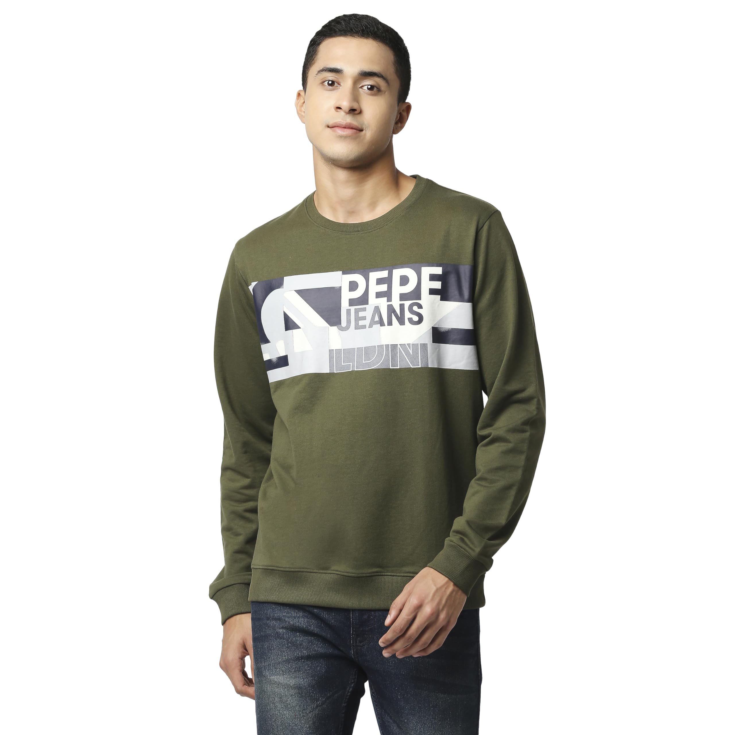 pepe jeans Men's Cotton Blend Crew Neck Sweatshirt-picture-25