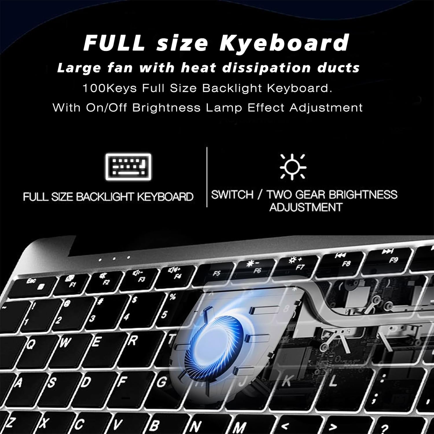 Laptop Computer, 15 Inch Laptop,Backlit Keyboard, Win 11, 8GB RAM,256 SSD,Celeron Quad-Core Processor(Up to 3.4GHz), IPS Full HD Display with, Type-C, Wi-Fi, USB3.0