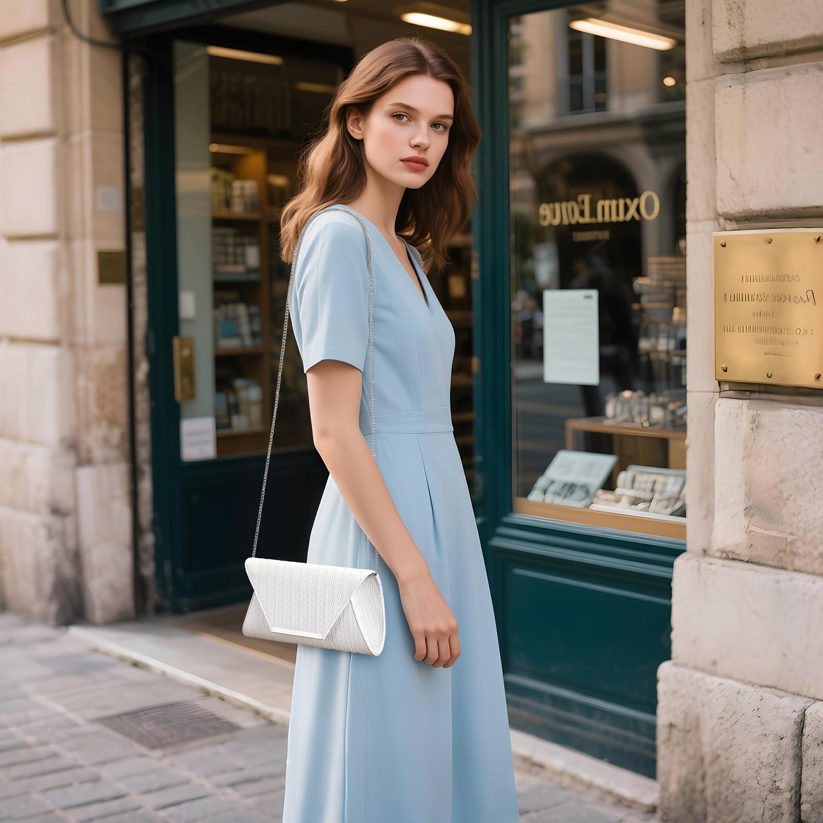 BAIGIO Sac de Soirée pour Femme Élégante Cuir PU Sac à main pour Fête de Mariage Pochettes et Clutches, Adapté pour Fête Mariage Banquet