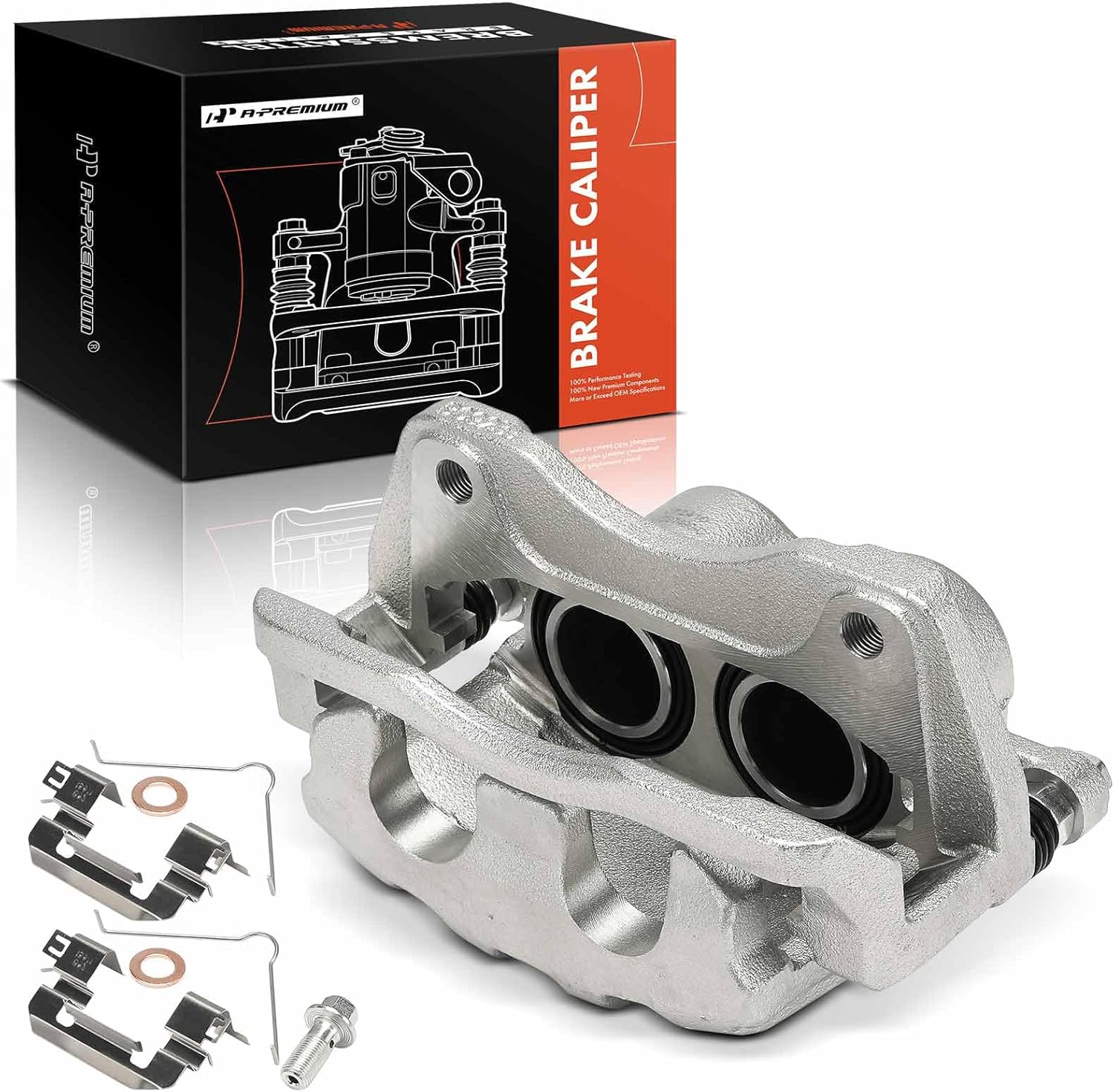 A-Premium Disc Brake Caliper Assembly with Bracket Compatible with Honda Odyssey 2018-2023 - Front Right Passenger Side, Replace# 45018THRA01