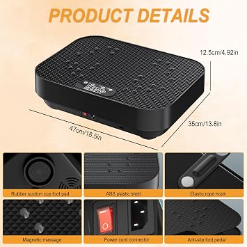Vibration Plate Exercise Machine, Vibration Plate for Weight Loss, Sports Vibration Plate for Fat Burn, Full Body Workout Vibrating Fitness Platform, for Weight Loss, Lymphatic Drainage