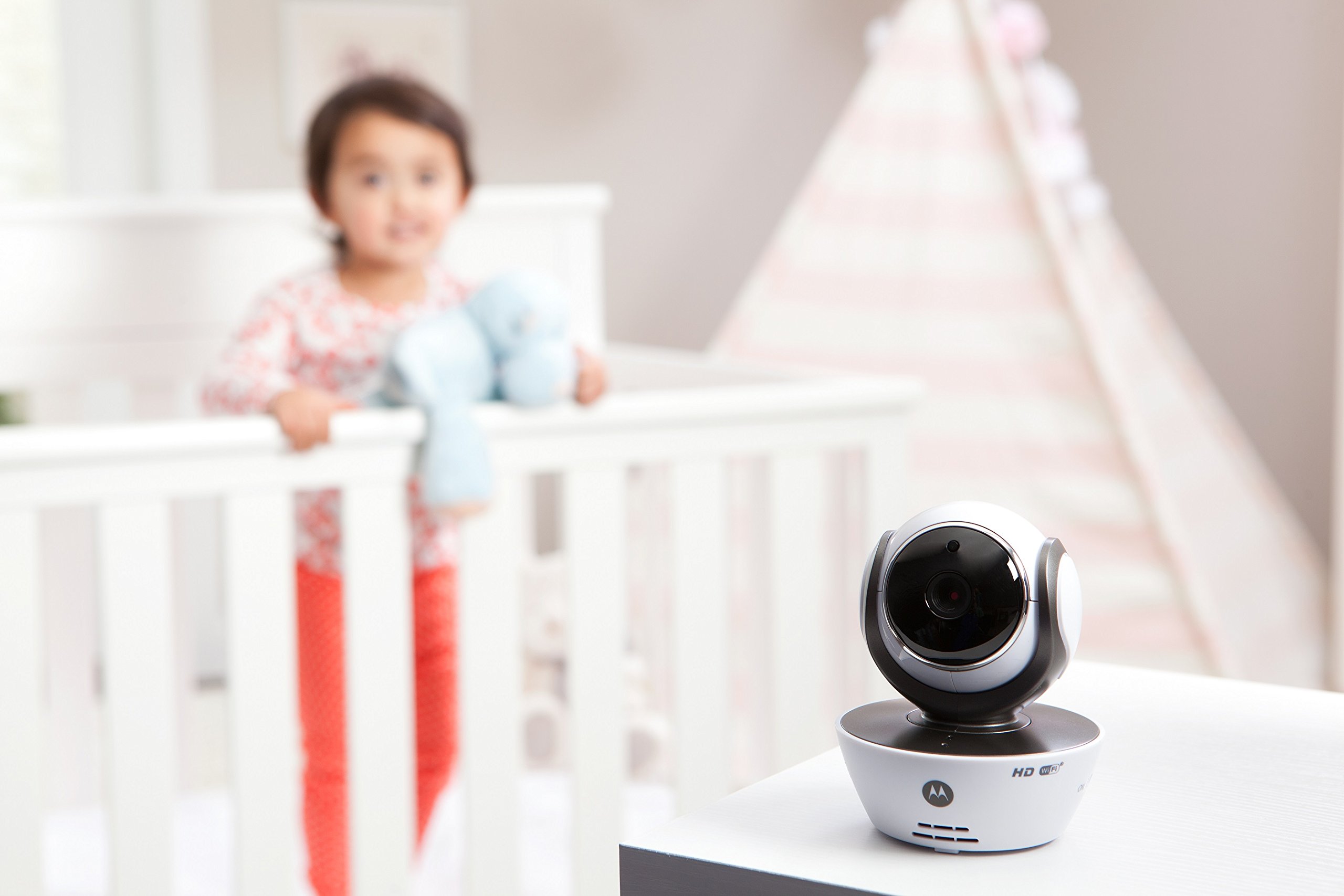 Motorola Babyphone Vidéo connecté Wi-Fi avec écran 4,3" - MBP854 Connect Blanc