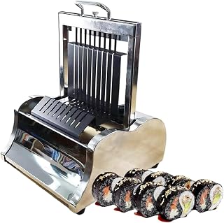 Sushi Making Kit Sushi Maker,Stainless Steel Sushi Tool Set, Sushi Rice Roll Mold Shapes, DIY Sushi Roller Tool for Commercial