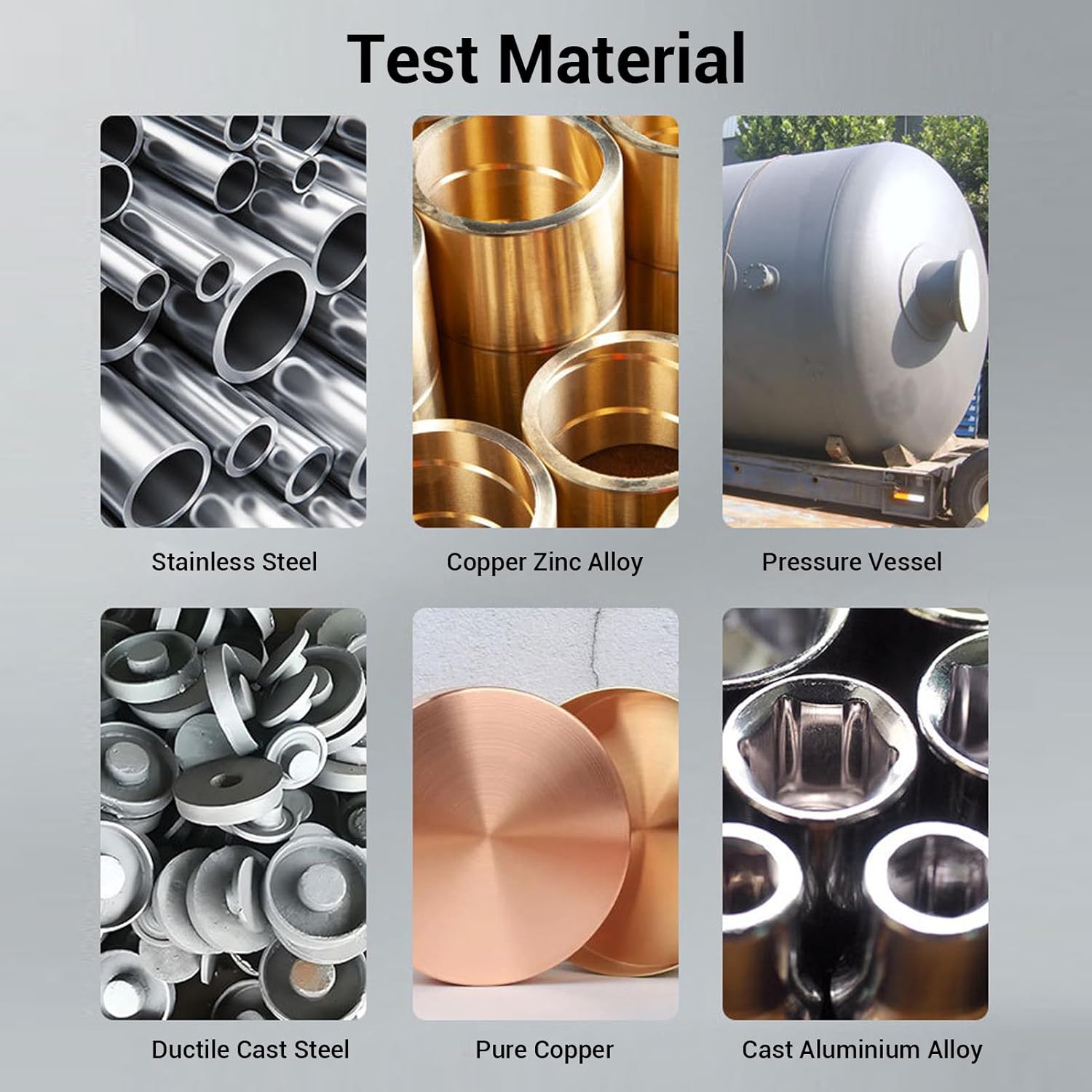 Eujgoov Metal Hardness Meter, 128x64 LCD Screen Digital Metal Hardness Tester Impact Device (US Plug)