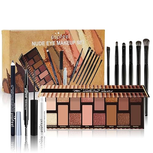 RoseFlower Kit de maquillaje para mujeres, set de regalo de maquillaje todo en uno para mujeres y adolescentes, kit completo de maquillaje con