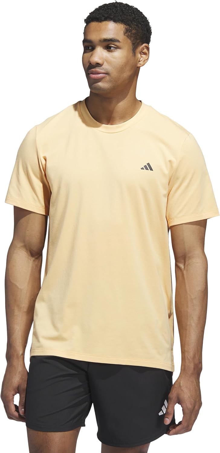 adidas Men's Axis Training T-shirt, Hazy Orange, Small/Tall