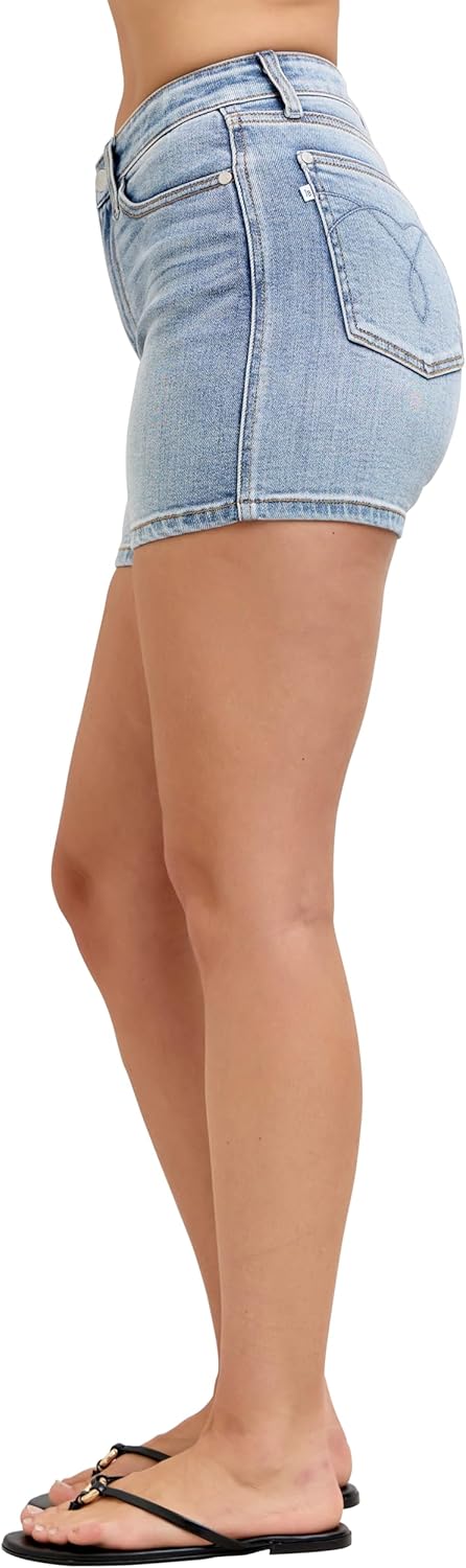 Judy Blue Womens Shorts - High Waisted Slim Short