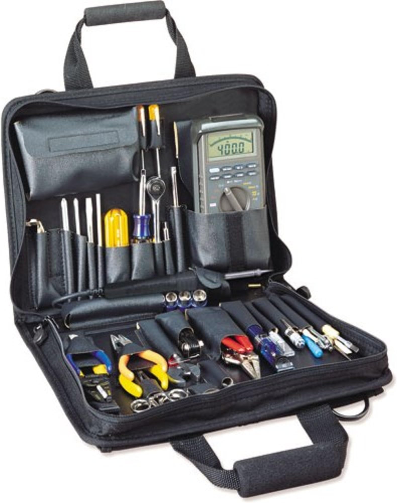 Jensen - Technicians Tool kit,50 Tools,Black cordura case