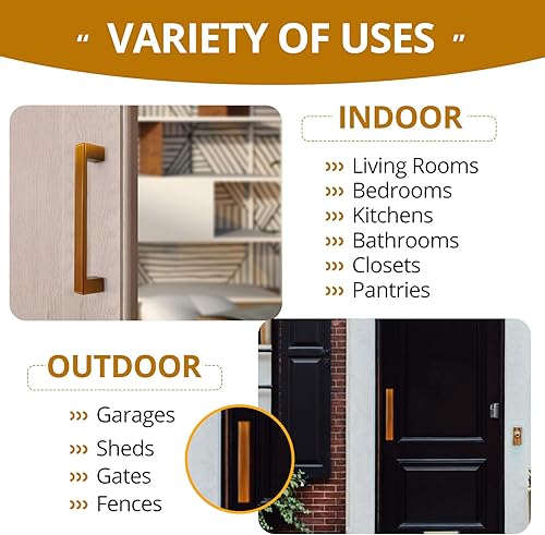Miniatura 5 de Tenubo Paquete de 2 manijas cuadradas de gabinete de cocina de 6 pulgadas, manijas modernas para cajones, tiradores de cajón de aleación de zinc,