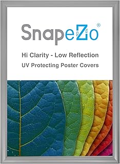 SnapeZo A2 (16.5 x 23.4 inches) Silver Poster Frame, Front-Loading, Wall Mount, Aluminum 1.2" Profile, Premium Series